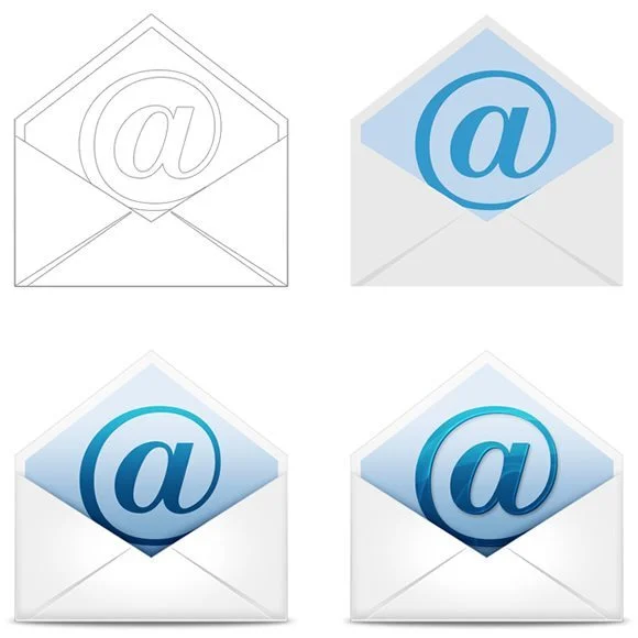 Email Icon Renders