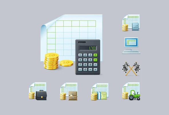 Accountancy Custom Icons for Windows Software