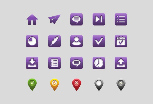Delivery App UI Custom Icons
