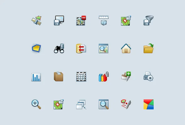 Windows Software Custom Mapping Icons