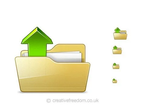 Free Open Icon, could be used to represent Open File, Open Folder, or Open Project icon.