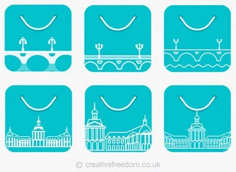 Android App Icons for Shopping Bordeaux App