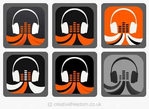 Music App Icon colour options