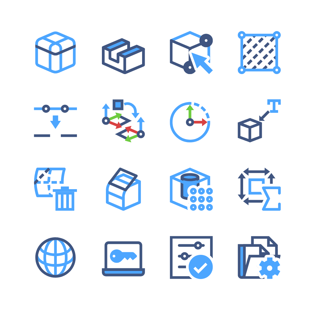 Bespoke CAD Icons for Hexagon Software