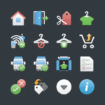 Scanner UI Icons for TESCO RFID App