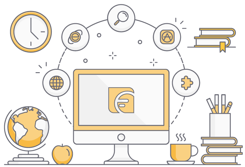 Custom designed SVG Icons and Illustrations