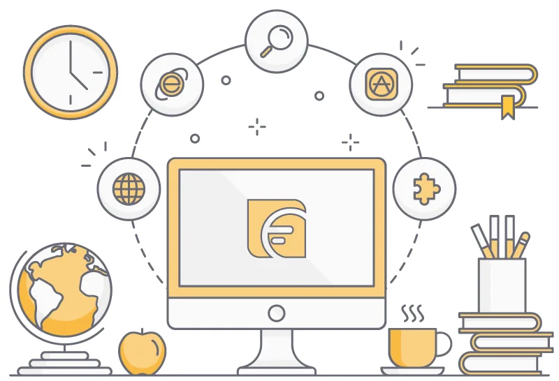 Custom designed SVG Icons and Illustrations