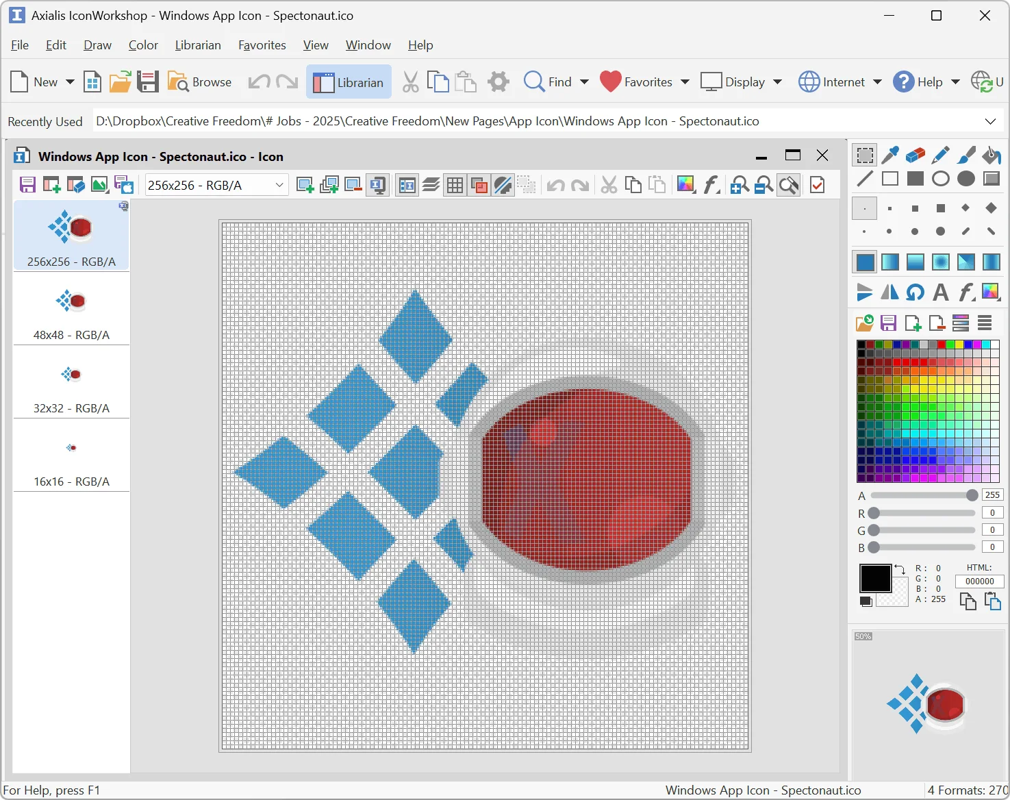 Axialis Icon Workshop ICO editor and icon design tool