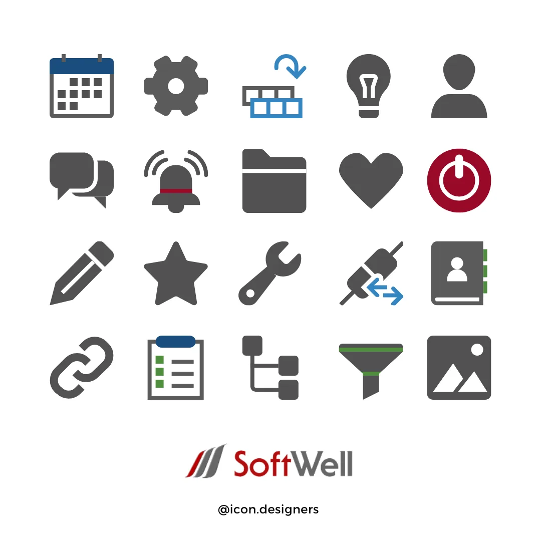 Custom Icon Set for Softwell Software
