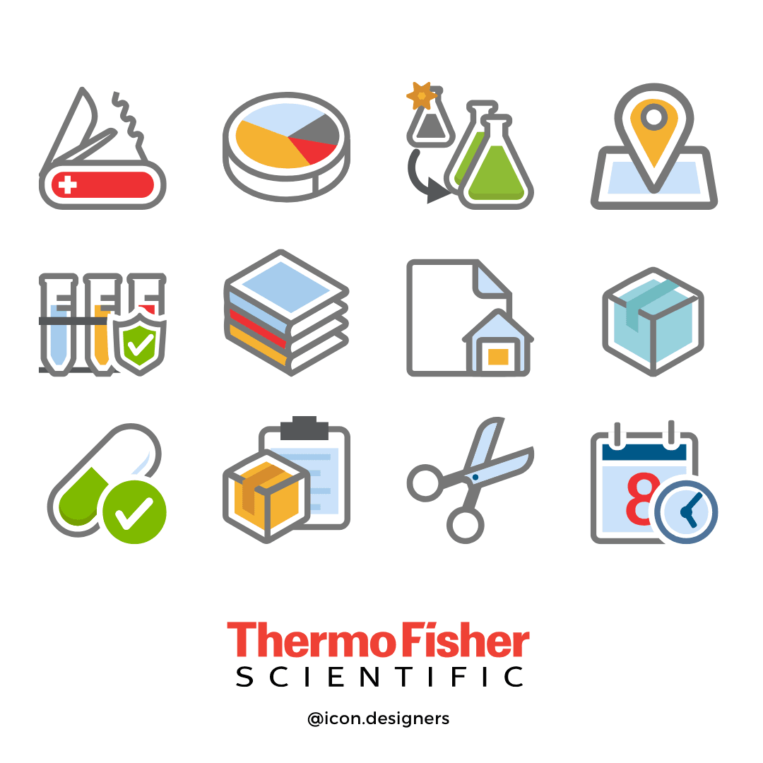 Pharmaceutical Icons Pharma UI Icons for Thermofisher Scientific