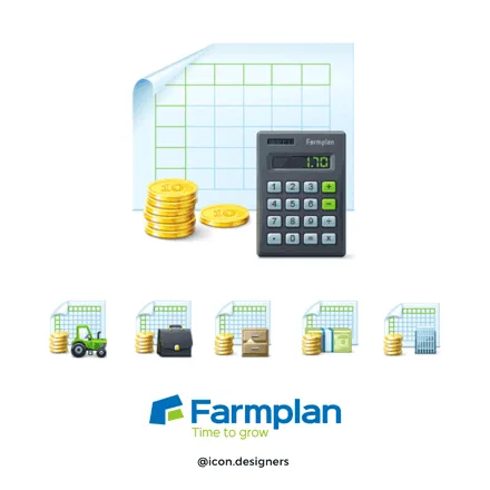 Agriculture Software Icon Design for Farmplan