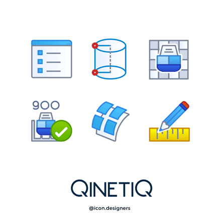 Marine Engineering Icon Design for QinetiQ