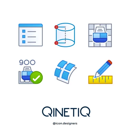 Marine Engineering Icon Design for QinetiQ