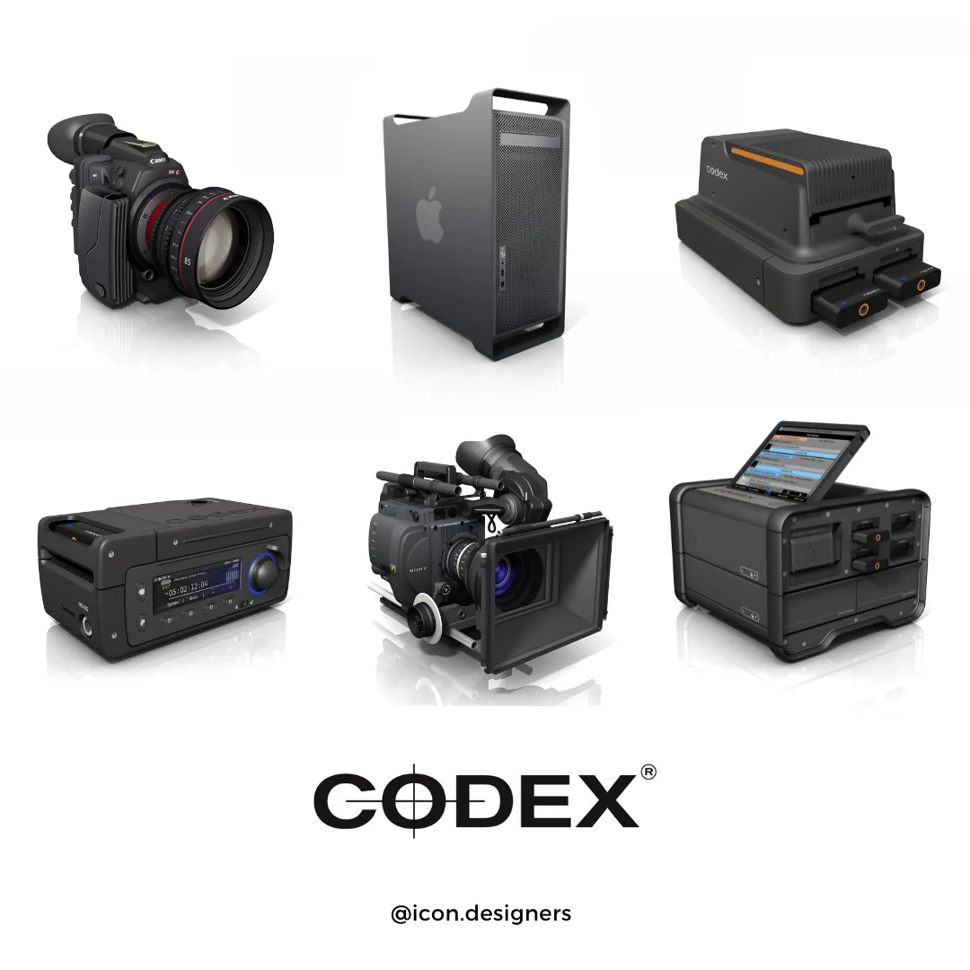3D Movie Industry Icons for Codex Digital