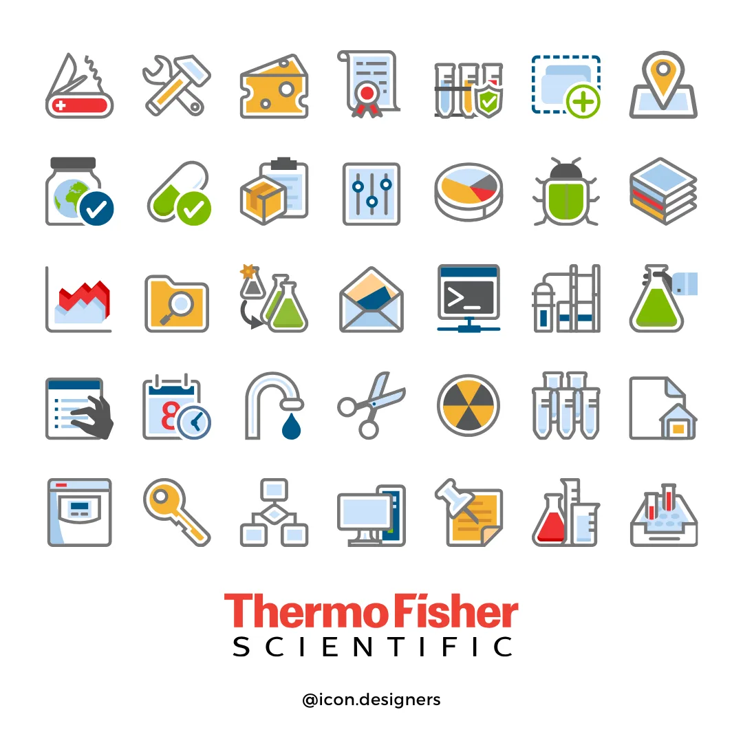 Pharmaceutical Icons - Pharma UI Icons for Thermofisher Scientific