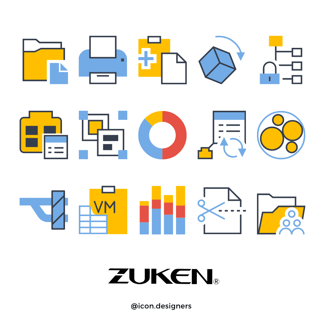 Electrical Design Software Icons for Zuken E3