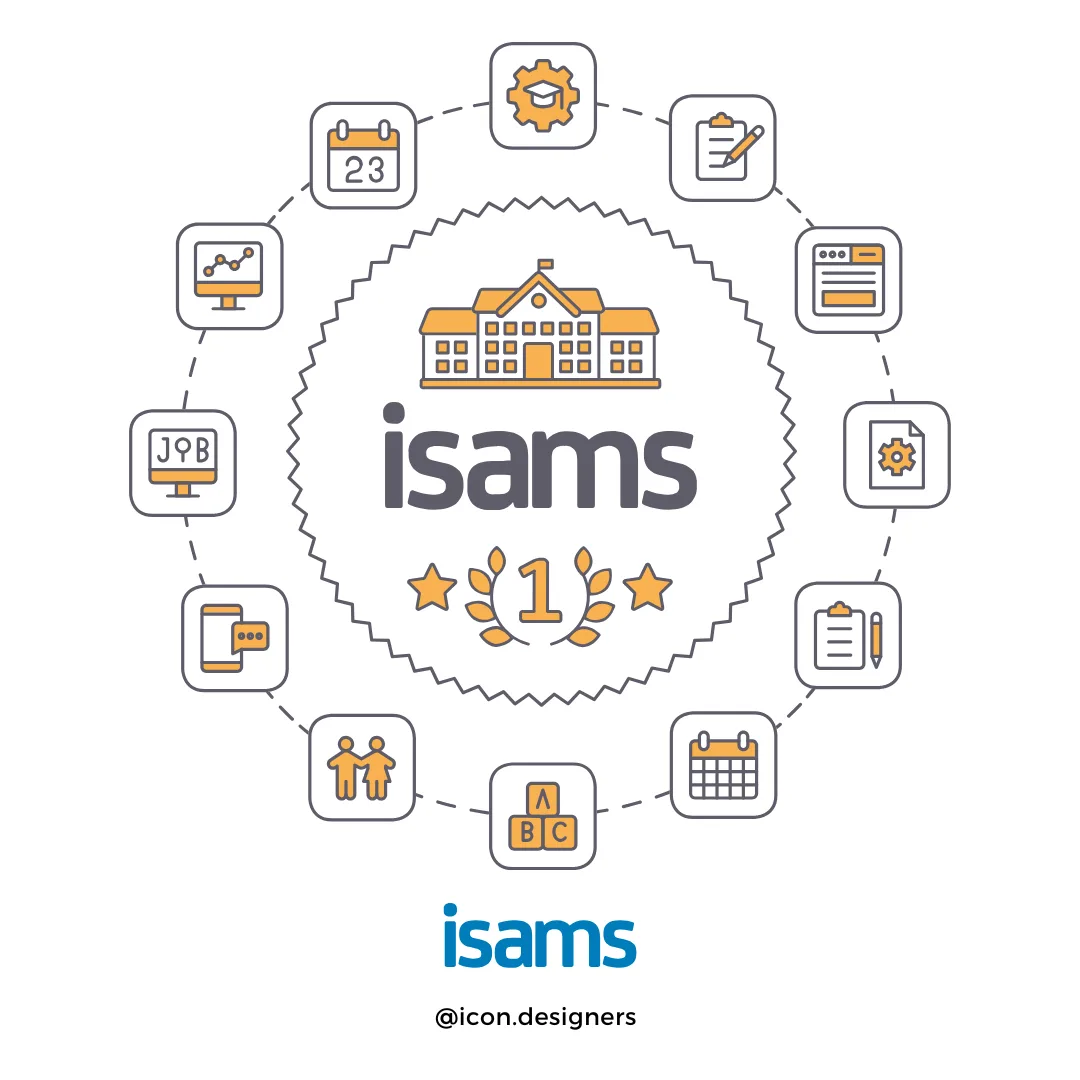 Custom Web Icons and Illustrations for iSAMS School Management Software