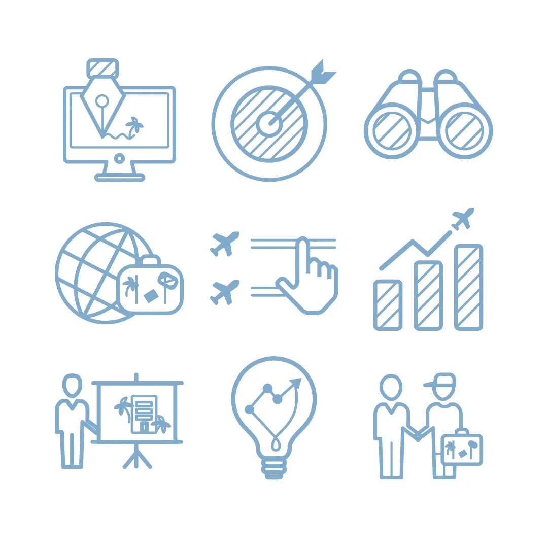 Bespoke SVG Web Icons for Group Promotions Website