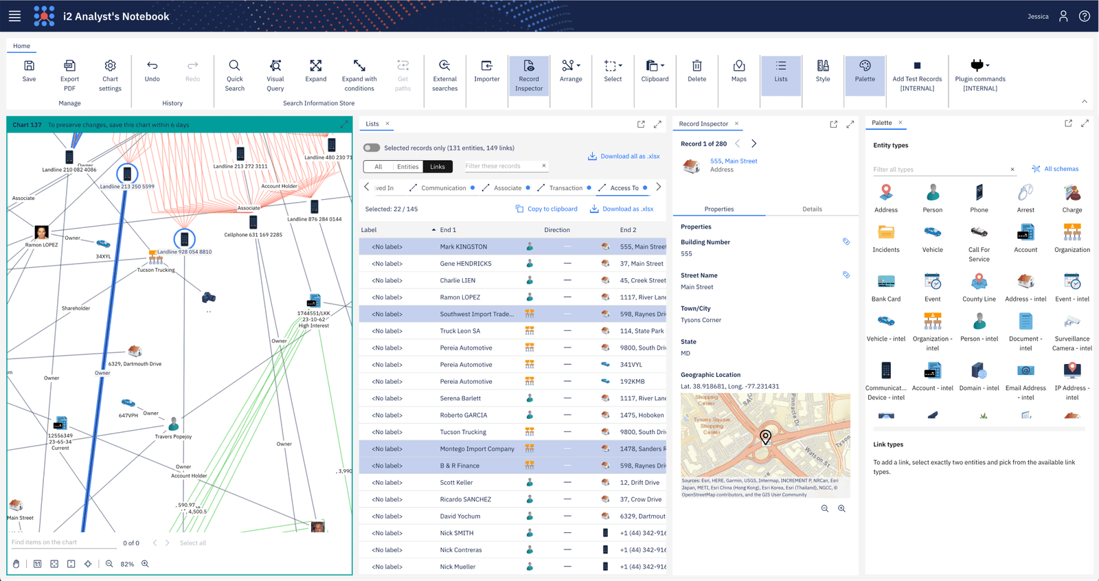 i2 Icons in Analyst’s Notebook UI