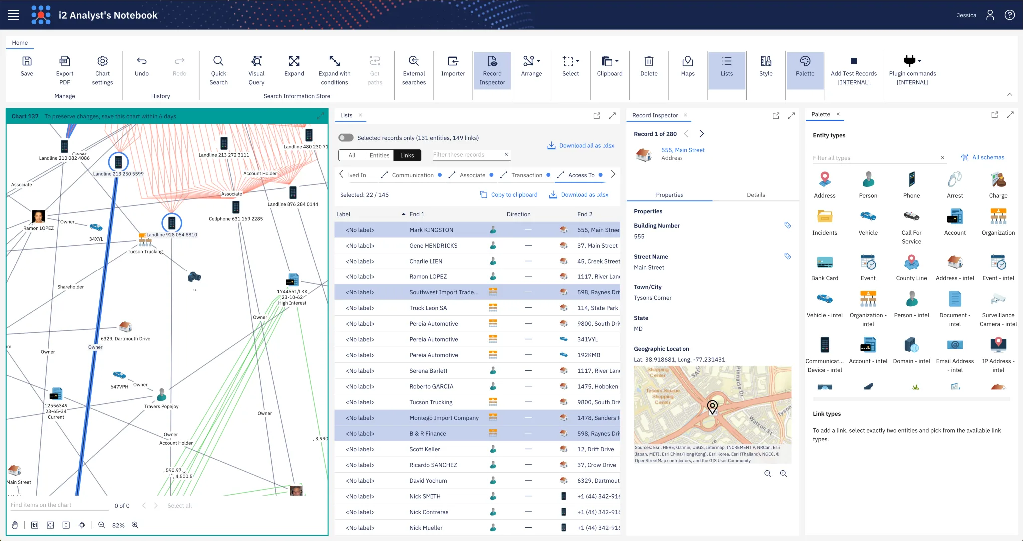 i2 Icons in Analyst’s Notebook UI