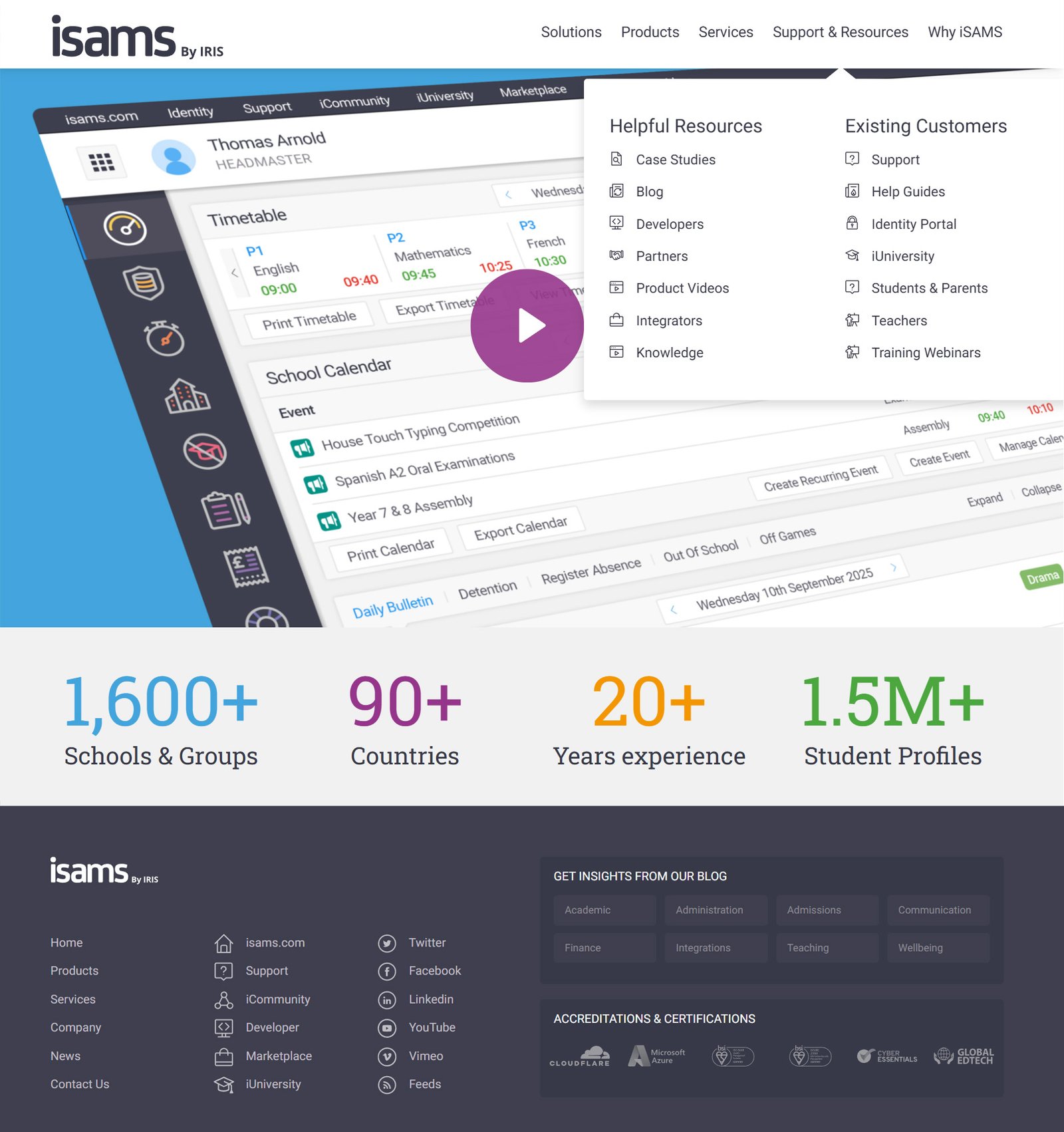 Website UI Icons for iSAMS Website and Web Applications