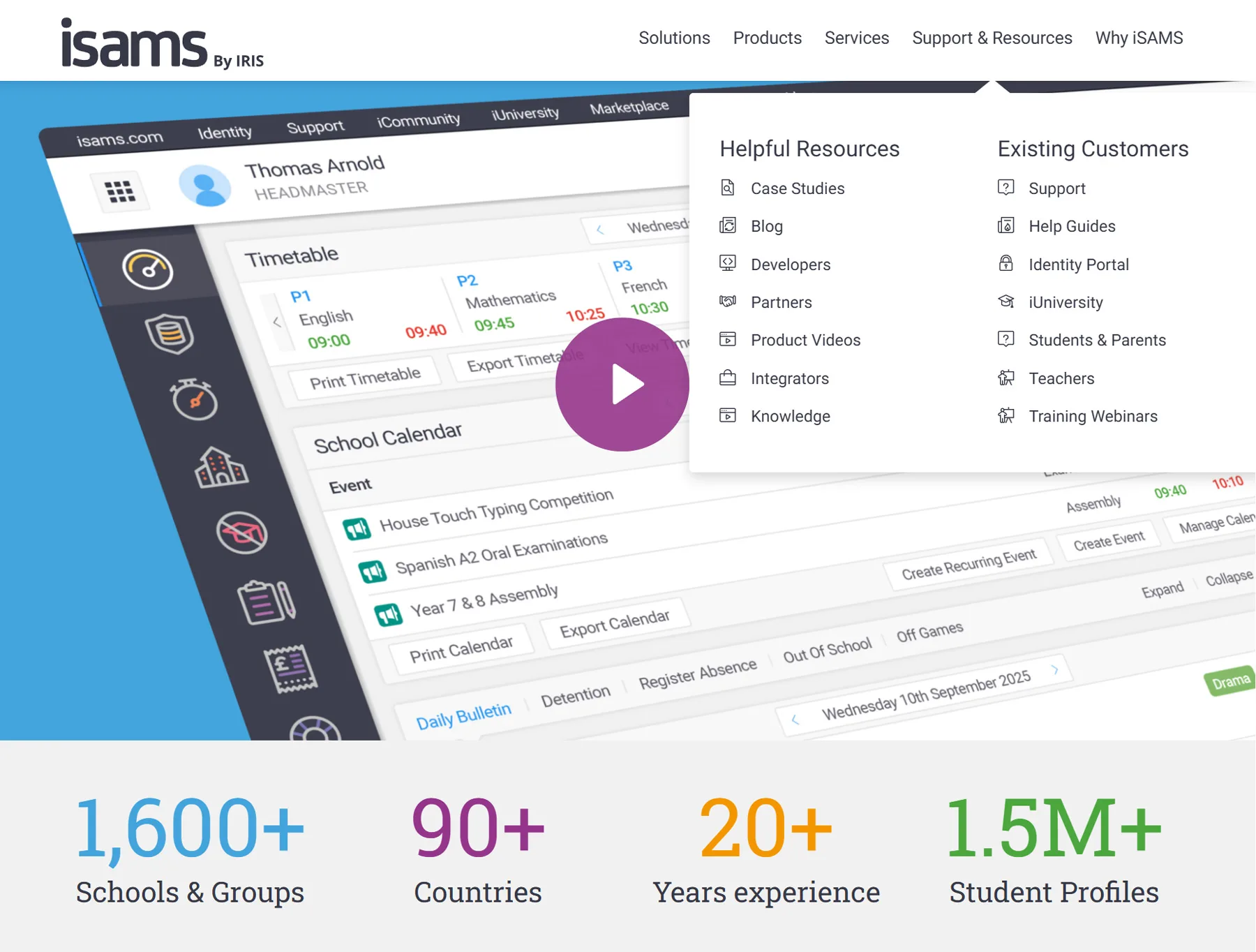 Website UI Icons for iSAMS Website and Web Applications