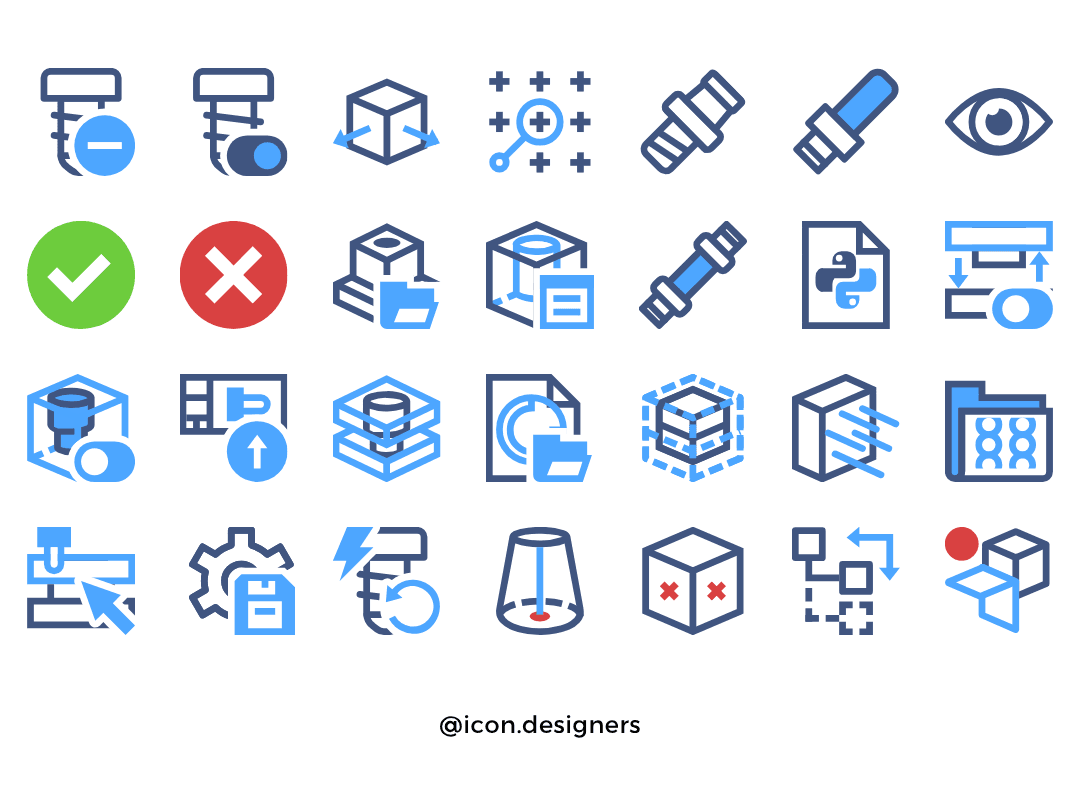 CAD Icons Project for Hexagon Software
