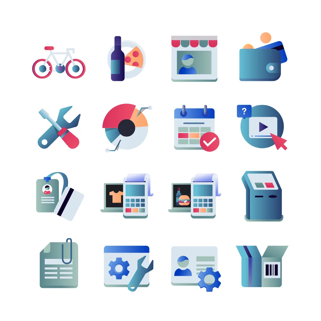 Custom UI Icons for ESP Elite Leisure Industry Software