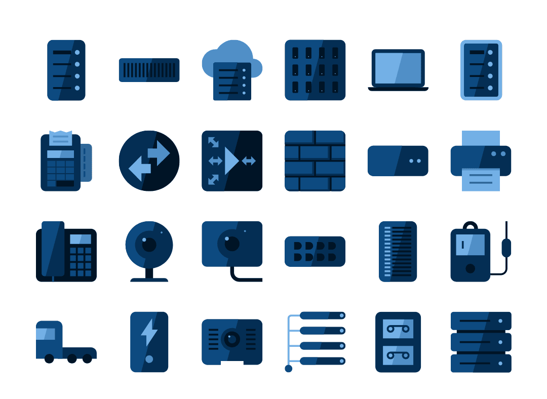 Customized SVG Icons for Mutiny Network Software UI