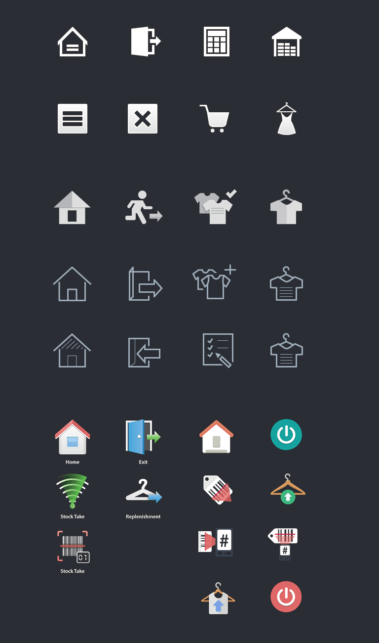 Tesco F+F Icon Scanner UI concepts
