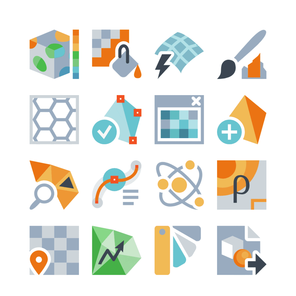 3D Medical Imaging Software UI Icons forSynopsys Simpleware ScanIP