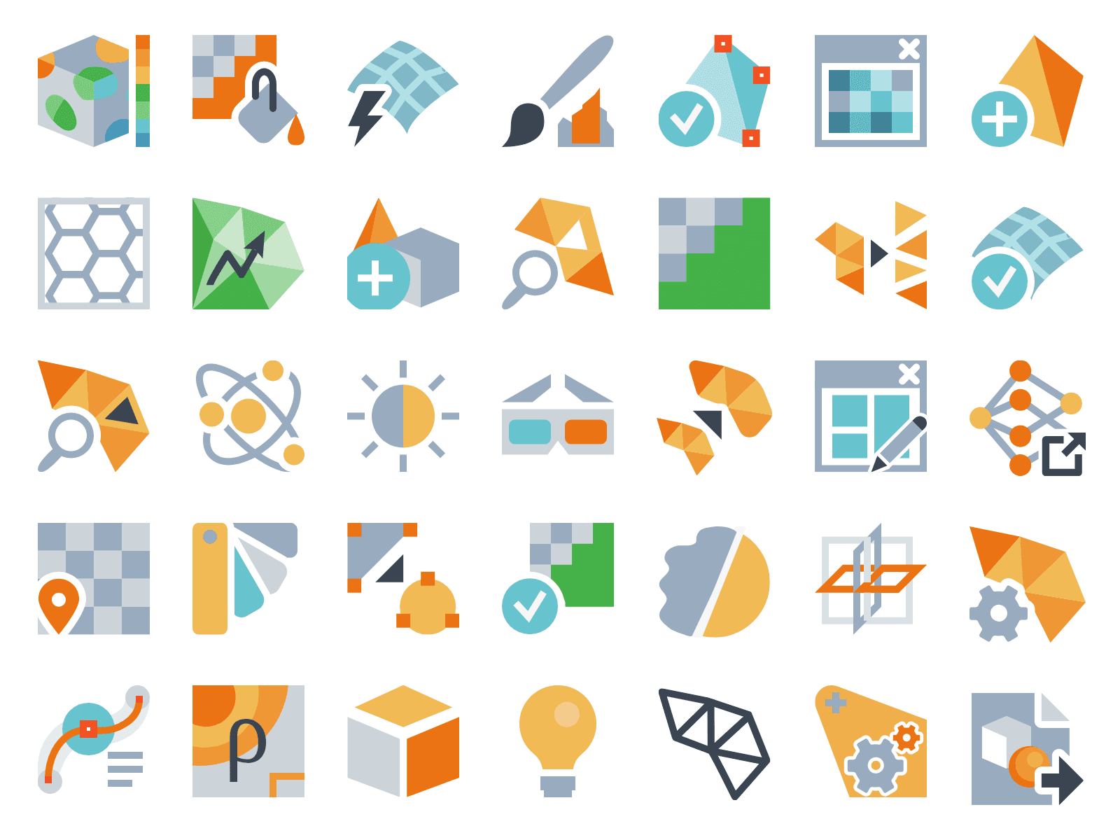 Toolbar icons optimised for CAD/CAE and 3D imaging workflows